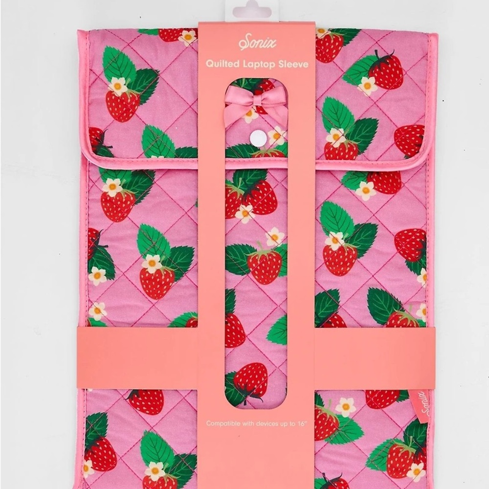 Sonix Strawberry Print Quilted Sleeve